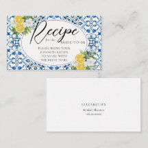 Lemon Boho Chic Italian Bridal Shower Bring Recipe