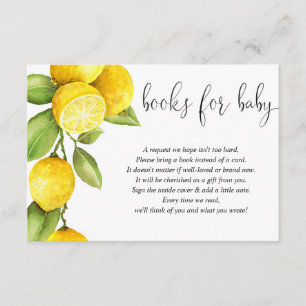 Lemon book request insert, gender neutral enclosur enclosure card