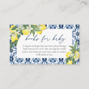 Lemon Books for Baby Baby Shower Enclosure Card