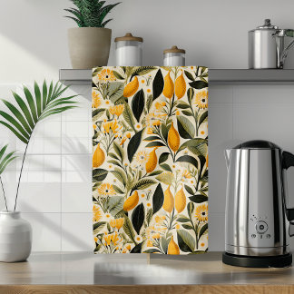 Lemon Botanical Grove Tea Towel