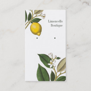Lemon Botanical Jewelry Display Card