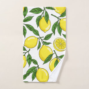 Lemon Botanical Seamless – Hand Drawn Towel