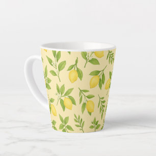 Lemon Botanical Small Latte Mug