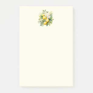 Lemon Bouquet with White Blossoms Post-it Notes