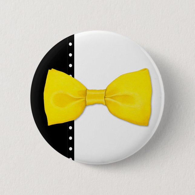 Lemon Bowtie Button (Front)
