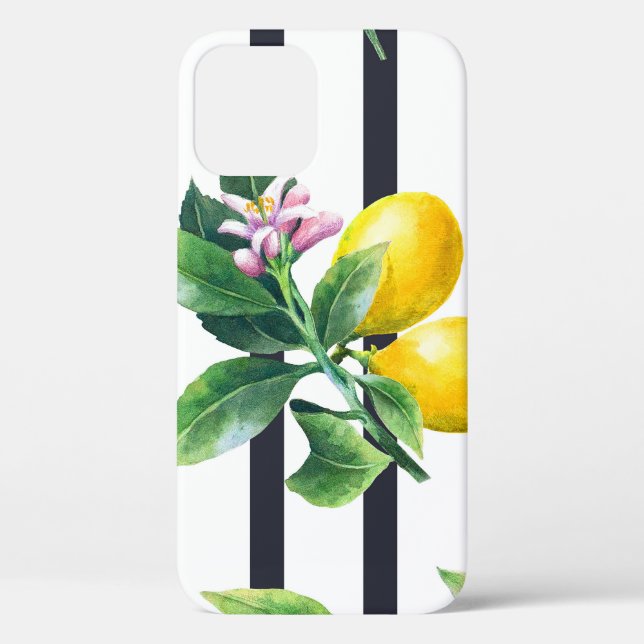 Lemon Branch: Citrus Watercolor Bliss Case-Mate iPhone Case (Back)