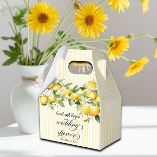 Lemon Branch Mediterranean Summer Wedding Shower Favour Box