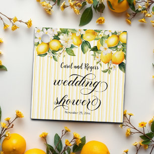 Lemon Branch Mediterranean Summer Wedding Shower Favour Tags