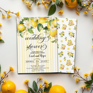 Lemon Branch Mediterranean Summer Wedding Shower Invitation
