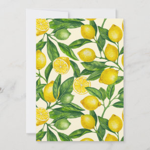 Lemon branches in green and yellow
