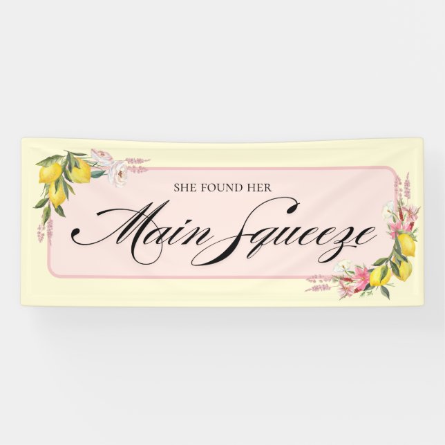 Lemon Bridal Shower Banner (Horizontal)