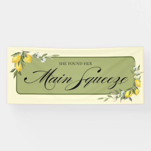 Lemon Bridal Shower Banner (Horizontal)