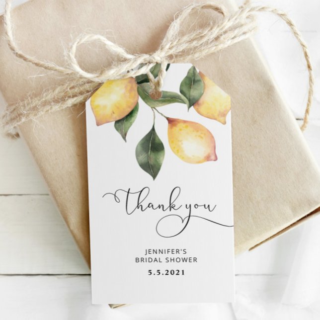 Lemon bridal shower gift tags (Creator Uploaded)