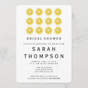 Lemon Bridal Shower Invitation