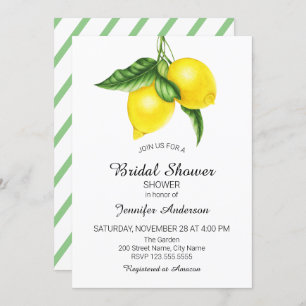 Lemon Bridal Shower Invitation