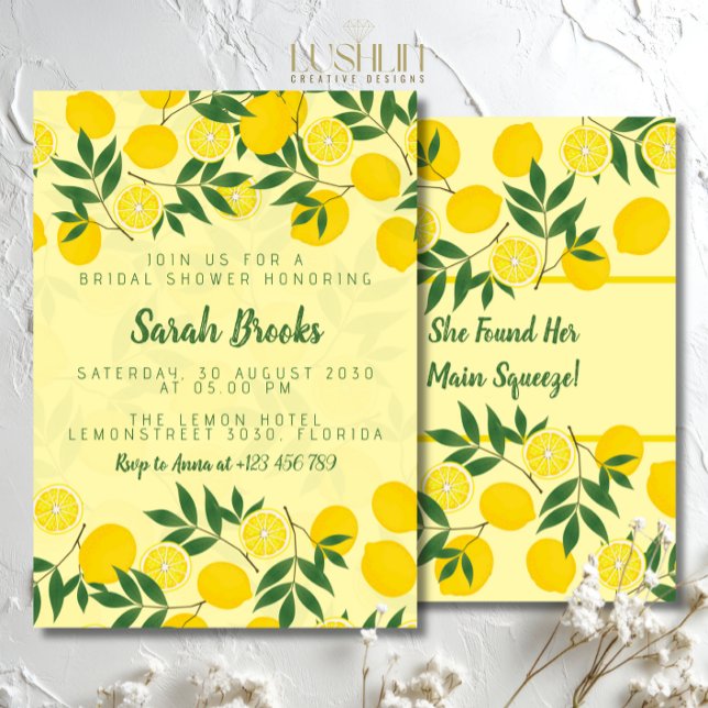 Lemon Bridal Shower Invitation (Creator Uploaded)