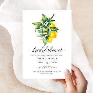 Lemon Bridal Shower Invitation
