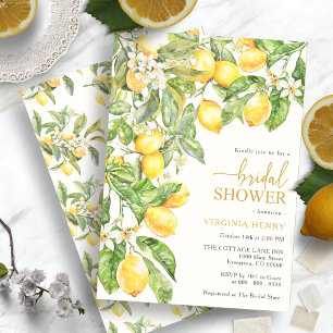 Lemon Bridal Shower Invitation