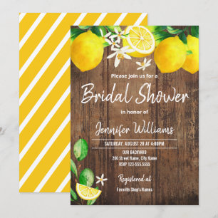 Lemon Bridal Shower Invitation