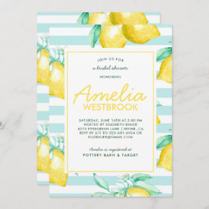 Lemon Bridal Shower Invitation