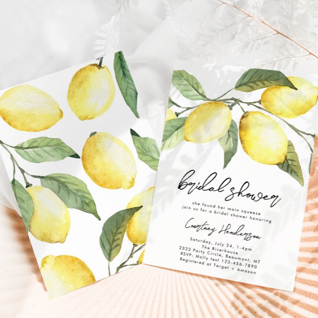 Lemon Bridal Shower Invitation | Citrus  (Creator Uploaded)