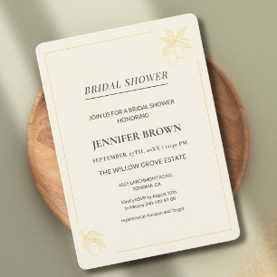 Lemon Bridal Shower Invitation   Citrus Invite