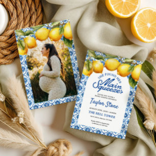 Lemon Bridal Shower Invitation With Photo