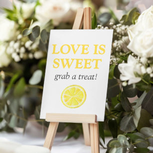 Lemon Bridal Shower Love is Sweet Sign