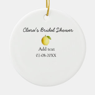 Lemon bridal shower modern simple minimal rustic b ceramic tree decoration