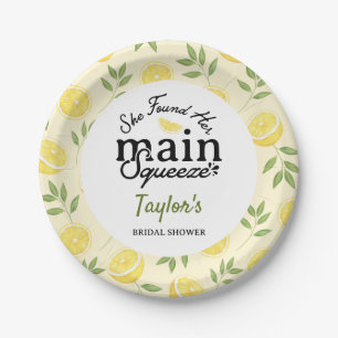 Lemon Bridal Shower  Paper Plate
