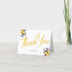 Lemon Bridal Shower Thank You Card