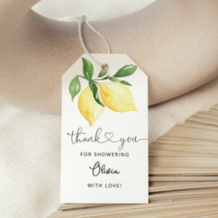 Lemon Bridal Shower Thank you Favor Tags