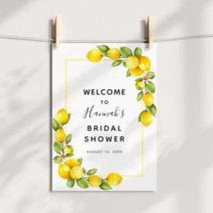 Lemon Bridal Shower Welcome Sign