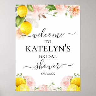 Lemon Bridal Shower Welcome Sign