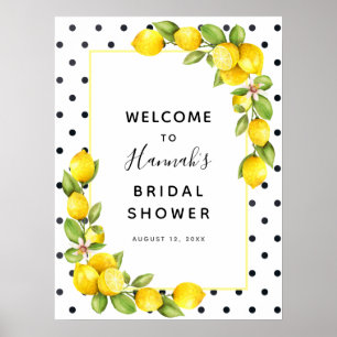 Lemon Bridal Shower Welcome Sign