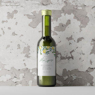 Lemon Bridal Shower Wine label, Main squeeze Label