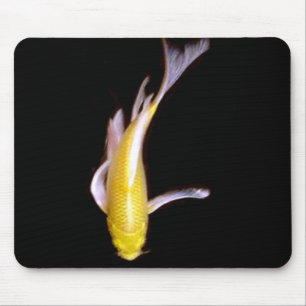 Lemon Butterfly Koi Mouse Mat