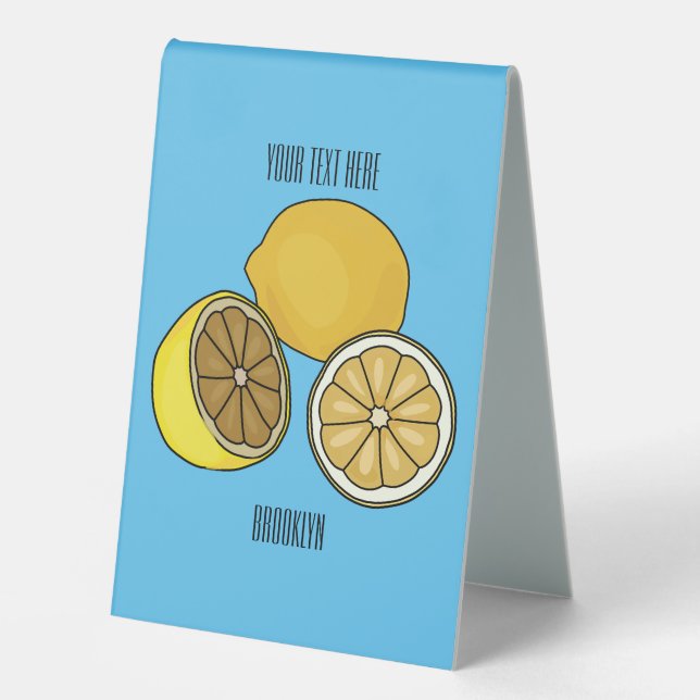 Lemon cartoon illustration (Front)