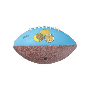 Lemon cartoon illustration american football
