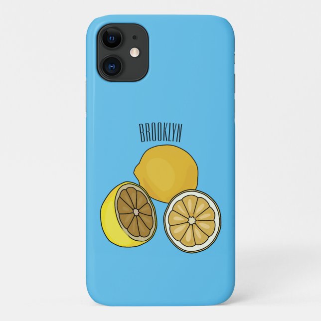 Lemon cartoon illustration Case-Mate iPhone case (Back)