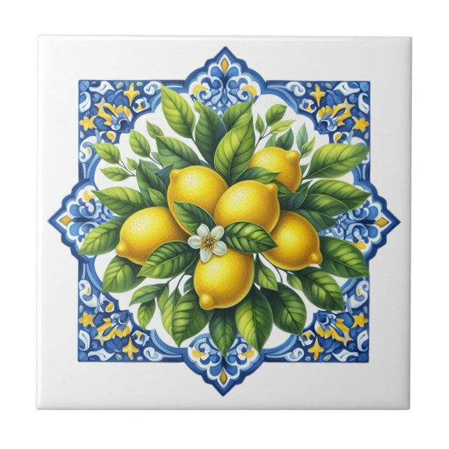Lemon Ceramic Tile (Front)