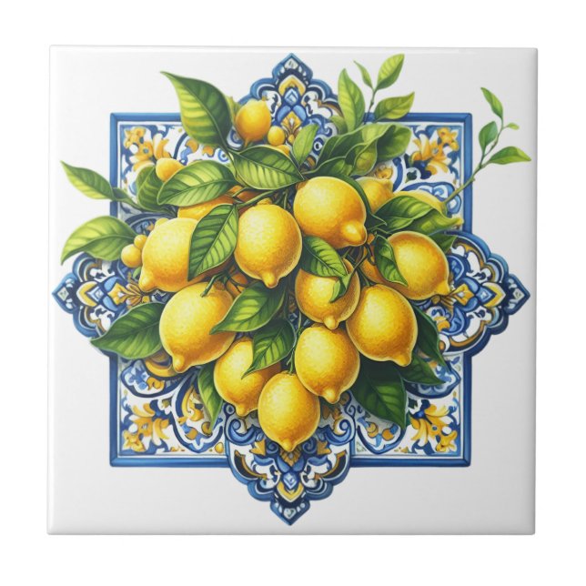 Lemon Ceramic Tile (Front)