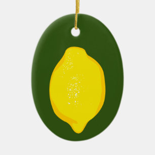 Lemon Ceramic Tree Decoration