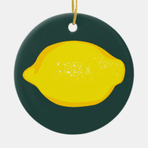 Lemon Ceramic Tree Decoration