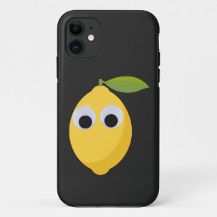 Lemon Character, sweet fruit with googly eyes   iPhone 11 Case