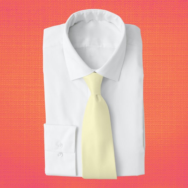 Lemon Chiffon Solid Color Tie (Creator Uploaded)