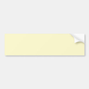 Lemon Chiffon Solid Colour Bumper Sticker
