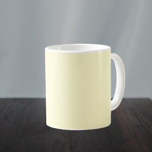 Lemon Chiffon Solid Colour Coffee Mug