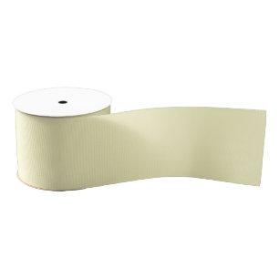 Lemon Chiffon Solid Colour Grosgrain Ribbon