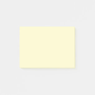 Lemon Chiffon Solid Colour Post-it Notes